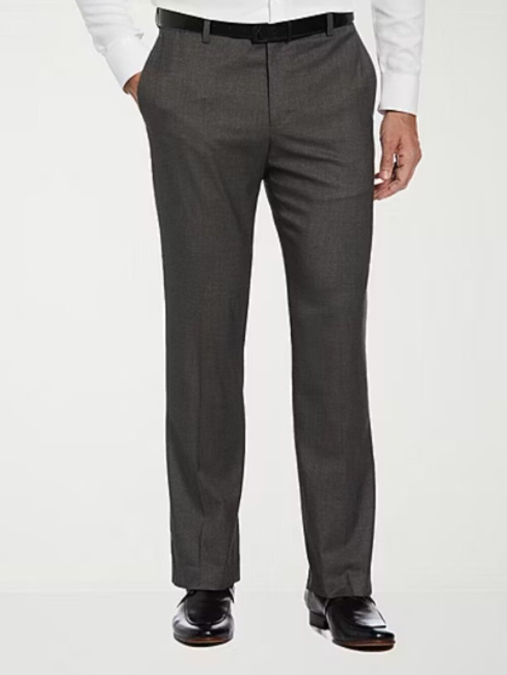 SAVANE MENS DRESS PANTS GREY 34/29